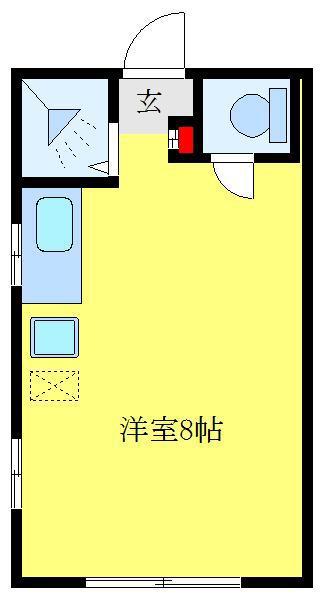 フランボワーズ駒込(ワンルーム/1階)の間取り写真
