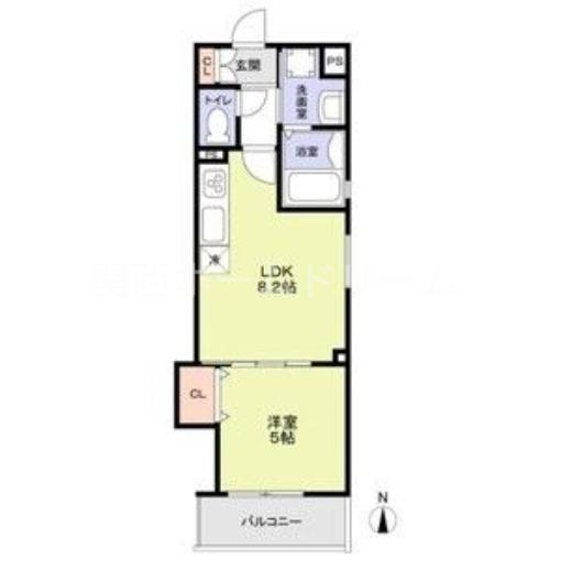 フォレストクリエオーレ城垣町壱番館(1LDK/3階)の間取り写真