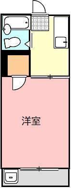 ハイツ 太田(1K/2階)の間取り写真