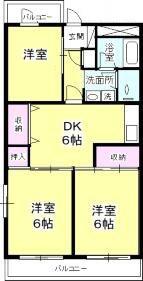 TS GARDEN行徳II(3DK/4階)の間取り写真