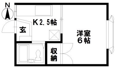 ONEFACE(1K/2階)の間取り写真