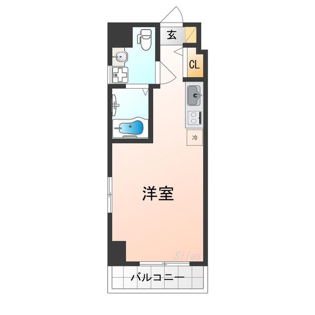 VITA NUOVA 堺(ワンルーム/2階)の間取り写真