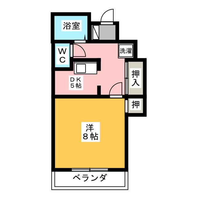 コネサンス(1DK/3階)の間取り写真