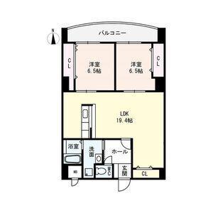 レモンシャトー(2LDK/3階)の間取り写真