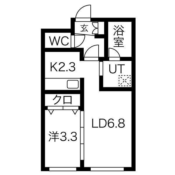 COMFORT OST9(1LDK/3階)の間取り写真