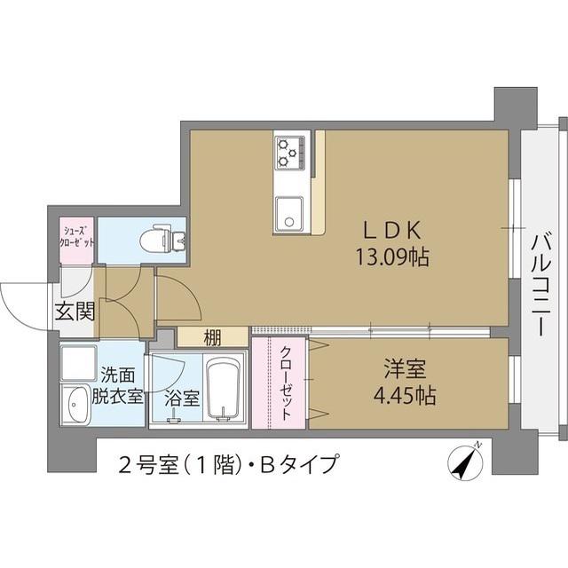 セントレアヒルズ ふくろうの森(1LDK/1階)の間取り写真
