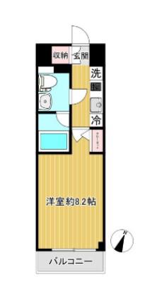 SHOKEN RESIDENCE川崎生田(1K/3階)の間取り写真