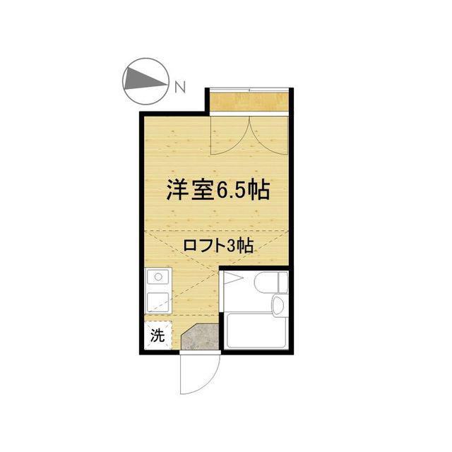 エトワールオリオン(ワンルーム/2階)の間取り写真