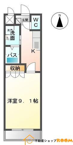 ルーセントソフィア(1K/1階)の間取り写真