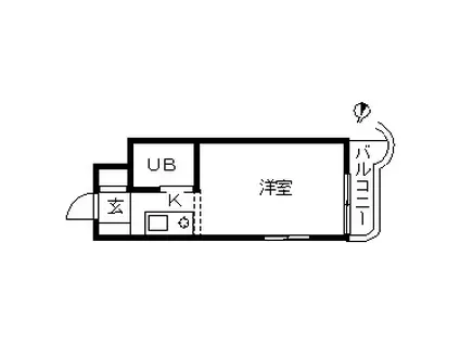 トップ東寺尾第1(ワンルーム/3階)の間取り写真