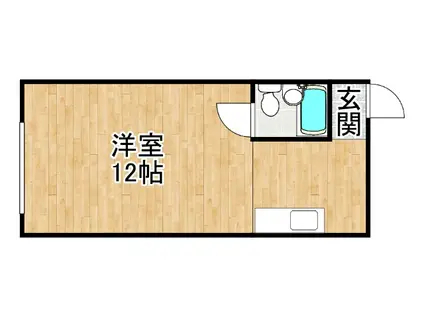 コーポ金太郎(ワンルーム/2階)の間取り写真