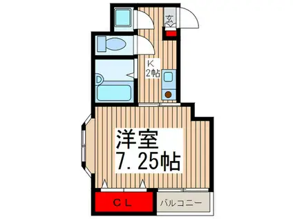 パストラルヒル(1K/4階)の間取り写真