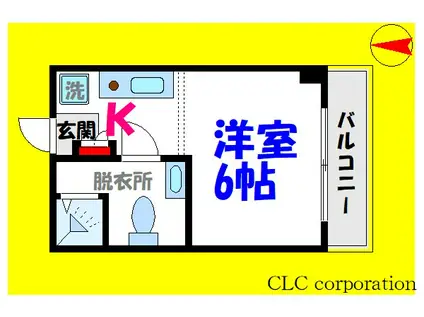 プリマベーラ(ワンルーム/7階)の間取り写真