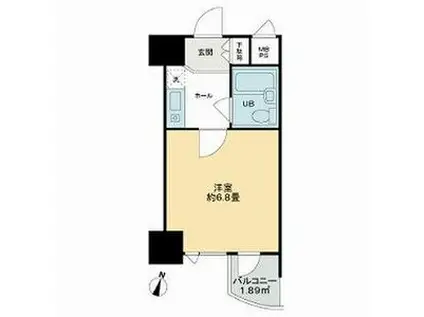 ライオンズマンション丸の内第5(1K/10階)の間取り写真