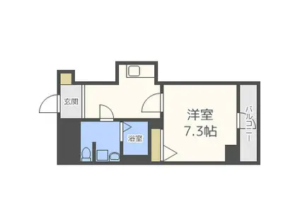 COMENZ梅田(1K/5階)の間取り写真