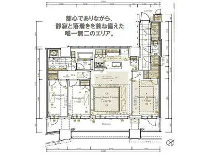三田ガーデンヒルズ ウエストヒル(3LDK/6階)の間取り写真