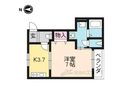 メゾンNAKAMURA(1K/2階)の間取り写真