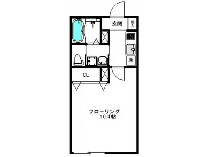 プレジールメゾンKATO(1K/2階)の間取り写真