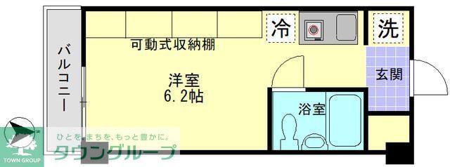 ヒルズ駒場東大前(ワンルーム/7階)の間取り写真