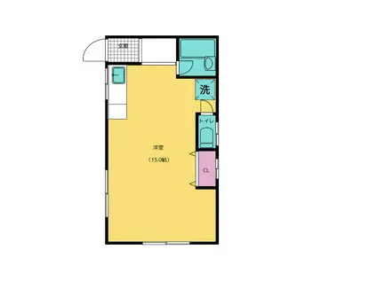 東六甲ビル(ワンルーム/4階)の間取り写真