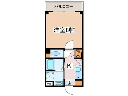 FELIX SQUARE(1K/3階)の間取り写真