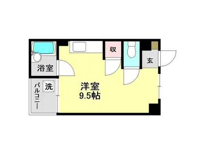 ノースリバーI(ワンルーム/3階)の間取り写真
