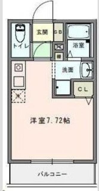 COSMO VILLA ATSUGI A(ワンルーム/2階)の間取り写真