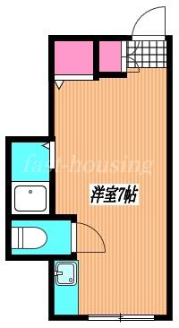 トノブール西荻(ワンルーム/1階)の間取り写真