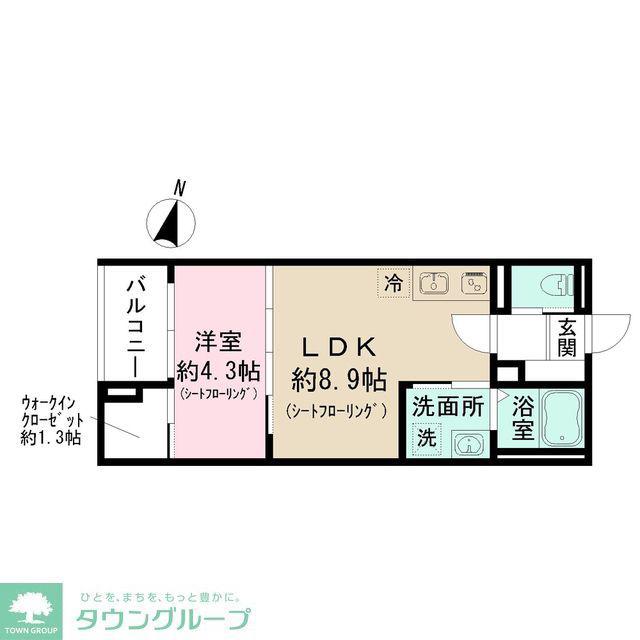 東京都練馬区上石神井南町計画(1LDK/3階)の間取り写真