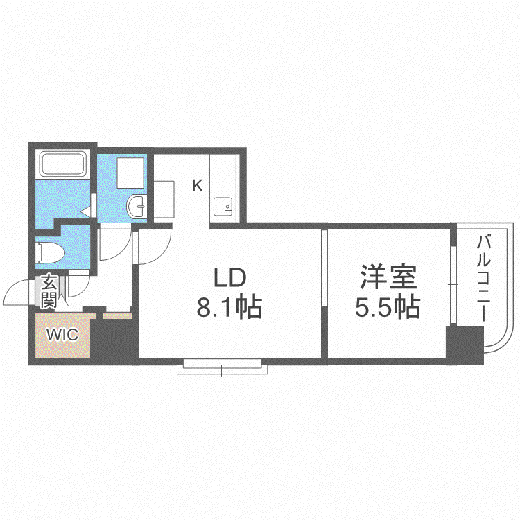 さくらハイツ2(1LDK/10階)の間取り写真