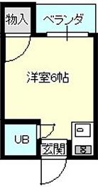 セヴィア城東(ワンルーム/3階)の間取り写真