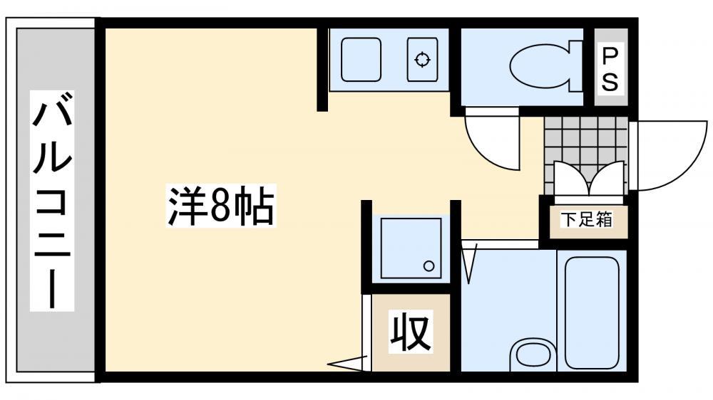 グリーンビルナカムラ(ワンルーム/3階)の間取り写真