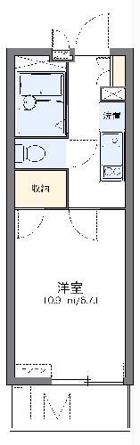 レオパレス空(1K/1階)の間取り写真