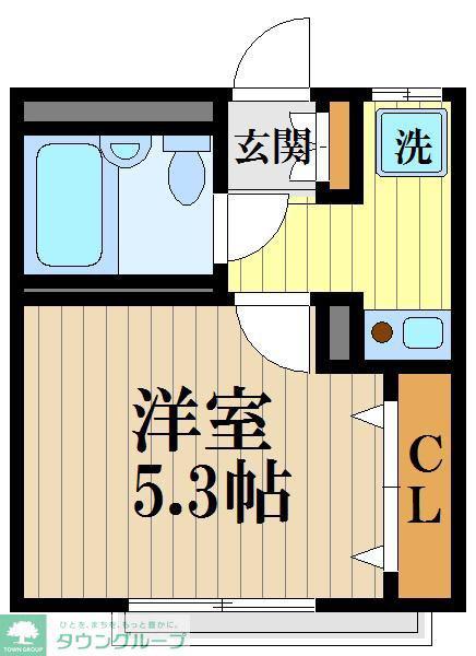 メゾンオオギット(1K/1階)の間取り写真