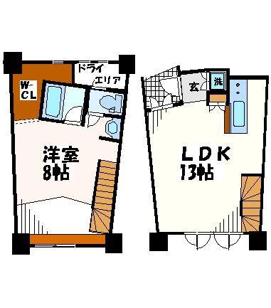マナーガーデン(1LDK/3階)の間取り写真