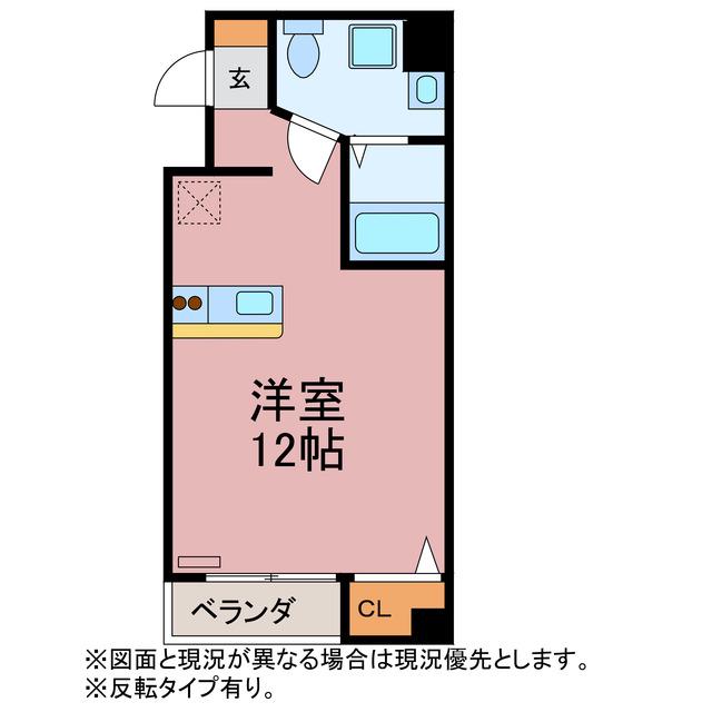 MKマンション(ワンルーム/2階)の間取り写真