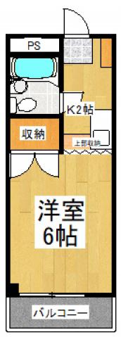 フリースクエアー・英(1K/3階)の間取り写真