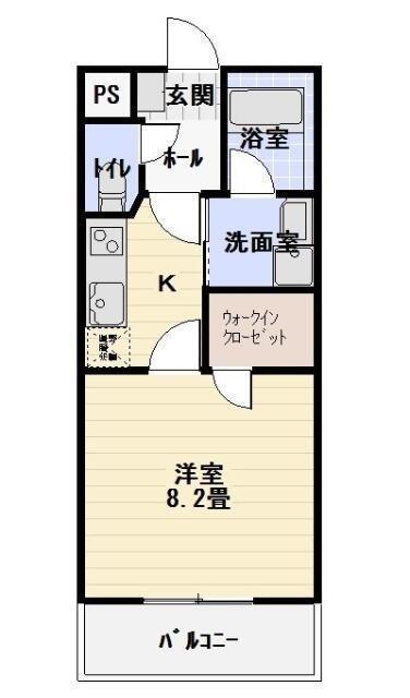 静岡鉄道静岡清水線 柚木駅(静岡鉄道) 徒歩7分 5階建 築7年(1K/5階)の間取り写真