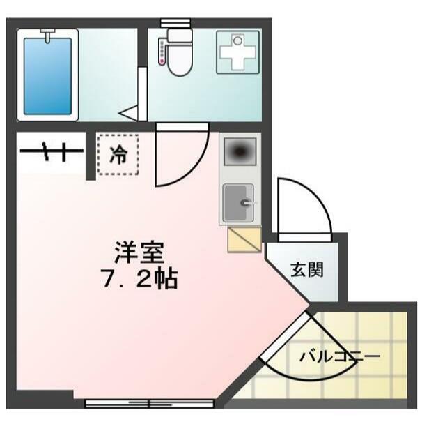 GLANZ千石II(ワンルーム/2階)の間取り写真