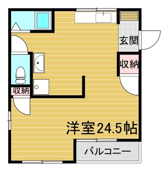 MISTRAL手柄山平和公園前II(ワンルーム/3階)の間取り写真