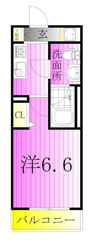 LA DOUCEURお花茶屋II(1K/3階)の間取り写真