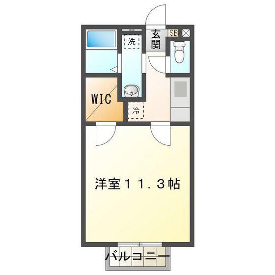 アムール GRACE(1K/1階)の間取り写真
