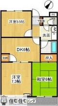 レジデンス小沢(3DK/3階)の間取り写真