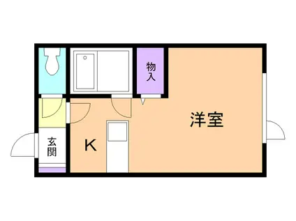 ジョイライフ(ワンルーム/2階)の間取り写真