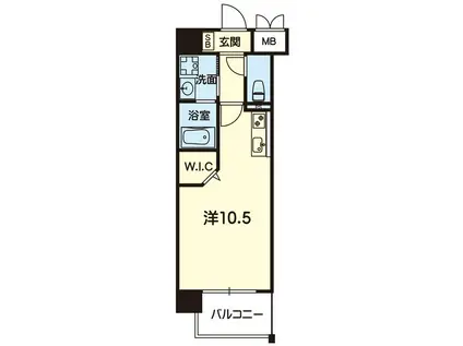 PRECIOUS PARK VIEW(ワンルーム/7階)の間取り写真