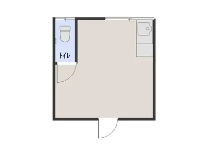 駅前ハイツ(ワンルーム/1階)の間取り写真