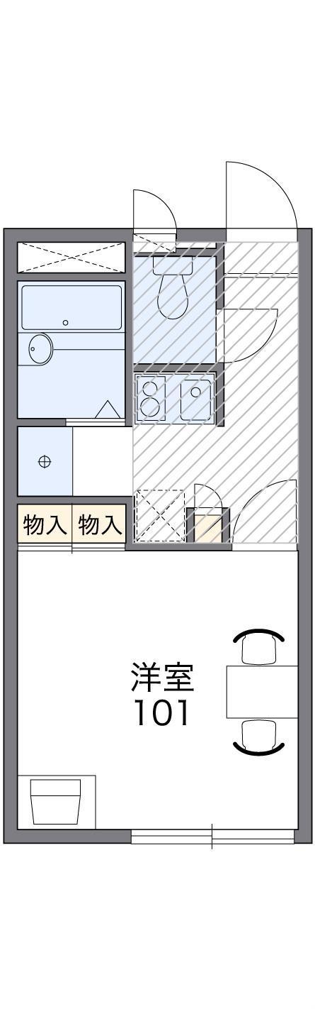 レオパレスアイ(1K/1階)の間取り写真