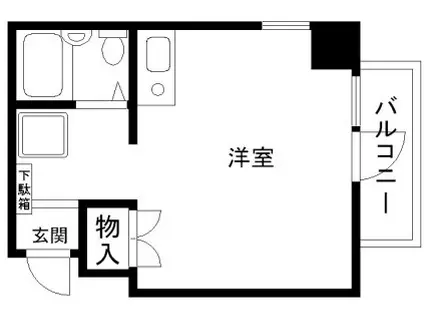 サンパレス21六甲(ワンルーム/4階)の間取り写真