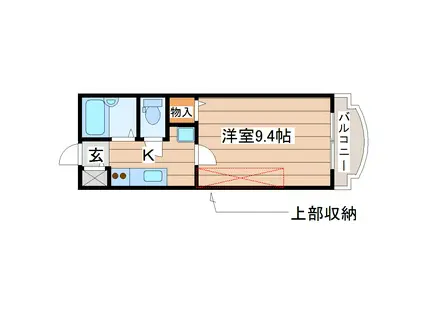 SUN-PARK・14(1K/3階)の間取り写真