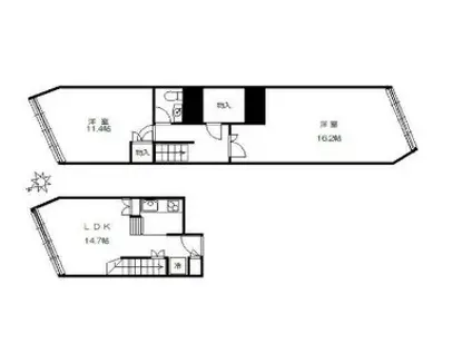コープオリンピア(2SLDK/5階)の間取り写真